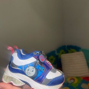 Kids Blue and White Thomas the Tank Engine Shoes